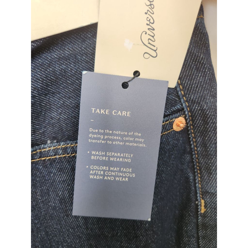 Universal Thread 90s Baggy Mid-Rise Straight Leg Jeans Blue Size 8 - Picture 4 of 10